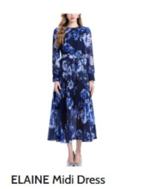 ELAINE midi dress size 8